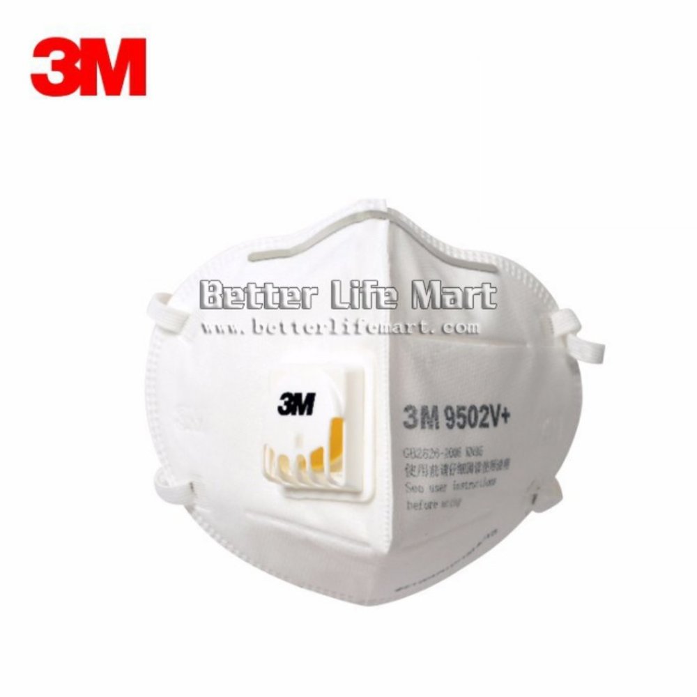 3M 9502V+ KN95  Respirator Face Mask 25PCS